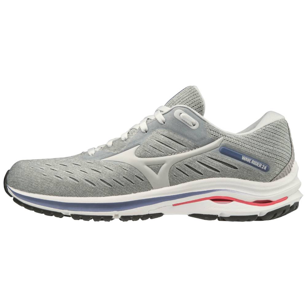 Damske Bezecke Topanky Mizuno Wave Rider 24 Siva Vypredaj NMUT30426